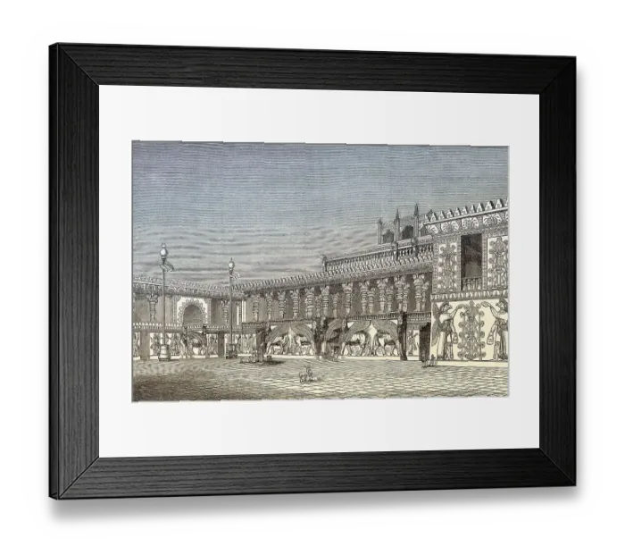 Framed Print : Reconstructed Palace of Sargon II of Assyria at Dur-Sharrukin Framed Print : Reconstructed Palace of Sargon II of Assyria at Dur-Sharrukin
