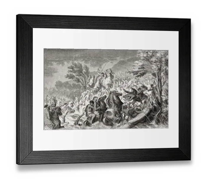 Framed Print : The Battle of the Crimissus, between Carthaginian and Syracusan armies in 339 BC Framed Print : The Battle of the Crimissus, between Carthaginian and Syracusan armies in 339 BC