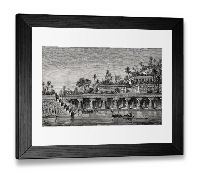 Framed Print : The Hanging Gardens of Babylon Framed Print : The Hanging Gardens of Babylon