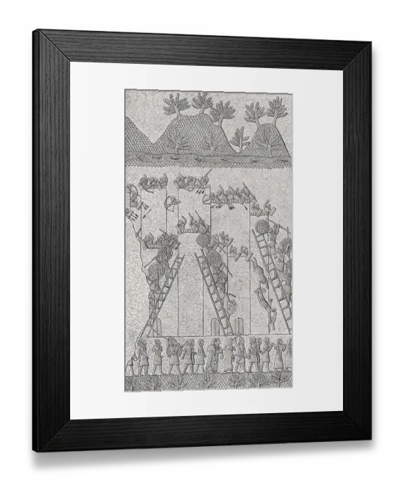 Framed Print : Conquering an Armenian city, Sargonid dynasty