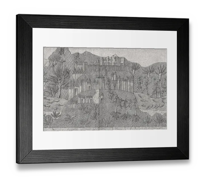 Framed Print : Looting an Armenian city, Sargonid dynasty