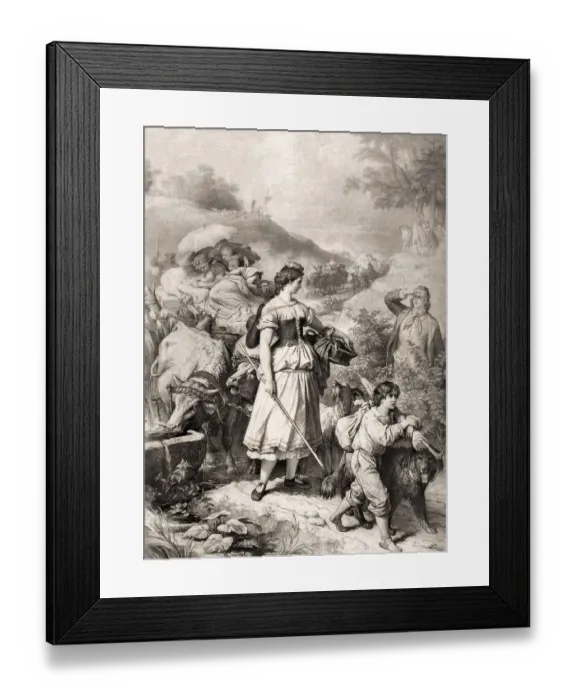 Framed Print : Hermann meets Dorothea on her flight Framed Print : Hermann meets Dorothea on her flight