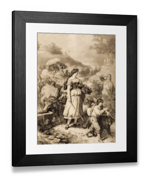 Framed Print : Hermann meets Dorothea on her flight Framed Print : Hermann meets Dorothea on her flight