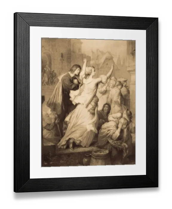 Framed Print : Clarchen calls the citizens to fight Framed Print : Clarchen calls the citizens to fight
