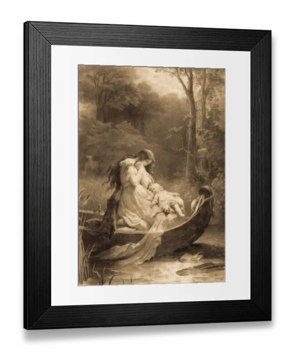 Framed Print : Ottilie, scene from the novel Elective Affinities Framed Print : Ottilie, scene from the novel Elective Affinities