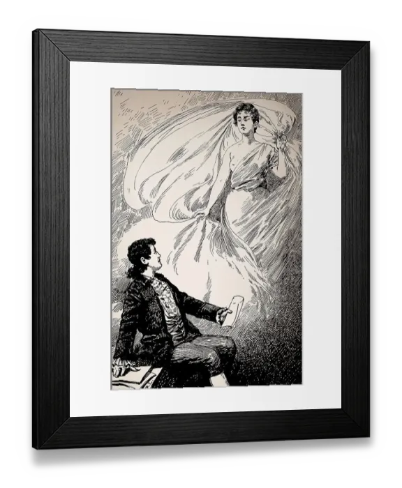Framed Print : Goethe's inspiration, Johann Wolfgang von Goethe