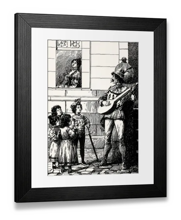 Framed Print : Der Rattenfaenger, The Pied Piper Framed Print : Der Rattenfaenger, The Pied Piper