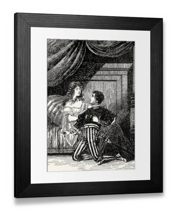 Framed Print : Scene from Goetz von Berlichingen Framed Print : Scene from Goetz von Berlichingen
