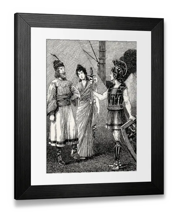 Framed Print : Orestes with Iphigenia and Thoas Framed Print : Orestes with Iphigenia and Thoas