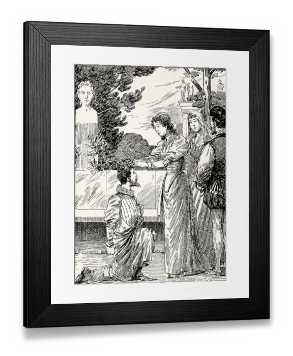 Framed Print : Tasso's coronation of poetry by Leonore Sanvitale and Eleonora d'Este Framed Print : Tasso's coronation of poetry by Leonore Sanvitale and Eleonora d'Este