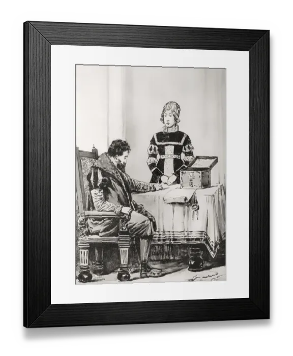 Framed Print : Scene from Goetz von Berlichingen