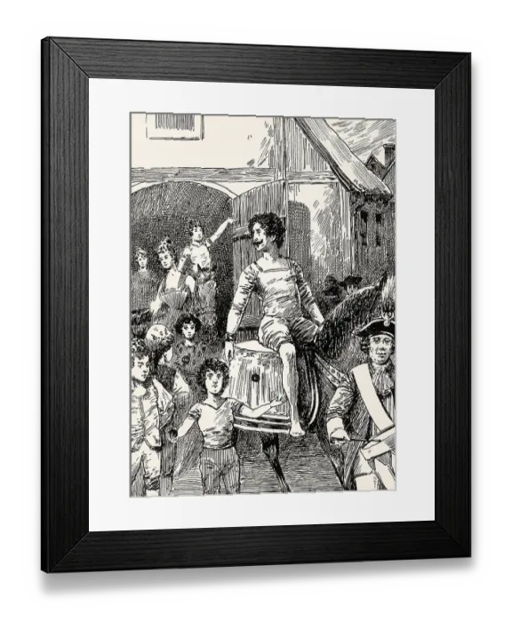 Framed Print : Theatrical performance, scene from the novel Wilhelm Meister's Apprenticeship