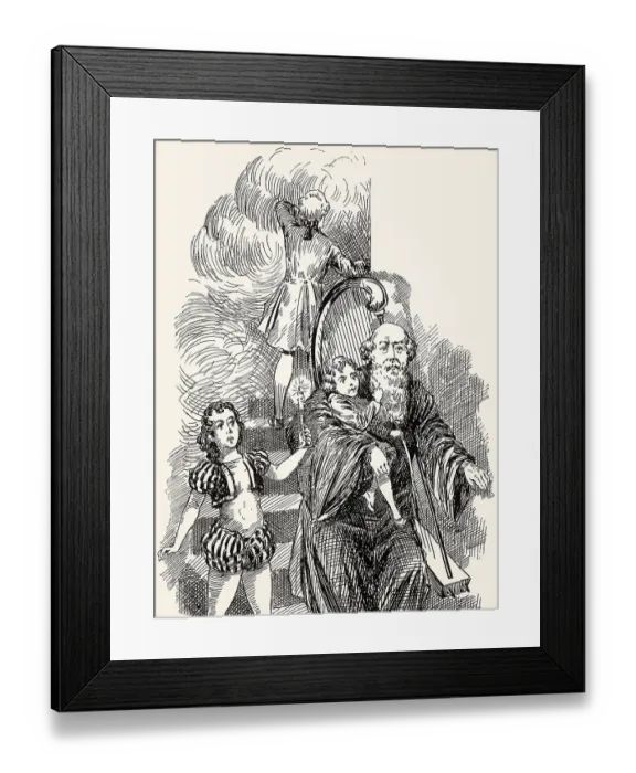Framed Print : The house is burning, Mignon, Wilhelm and Felix Framed Print : The house is burning, Mignon, Wilhelm and Felix