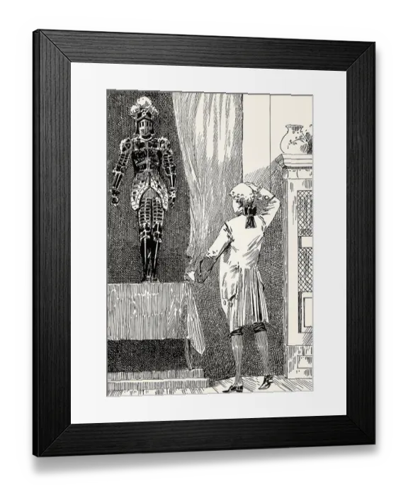 Framed Print : Wilhelm and the old king of Denmark in armor Framed Print : Wilhelm and the old king of Denmark in armor