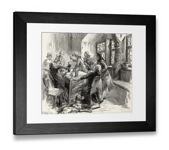 Framed Print : Scene from ERGO BIBAMUS!, a poem by Johann Wolfgang von Goethe Framed Print : Scene from ERGO BIBAMUS!, a poem by Johann Wolfgang von Goethe