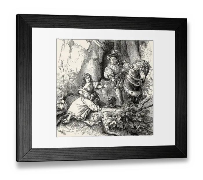 Framed Print : Scene from SIR CURT'S WEDDING-JOURNEY Framed Print : Scene from SIR CURT'S WEDDING-JOURNEY