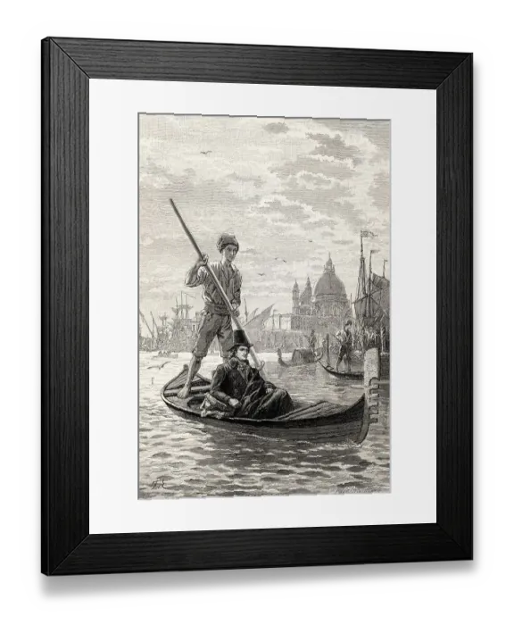 Framed Print : Scene from the Venetian epigrams