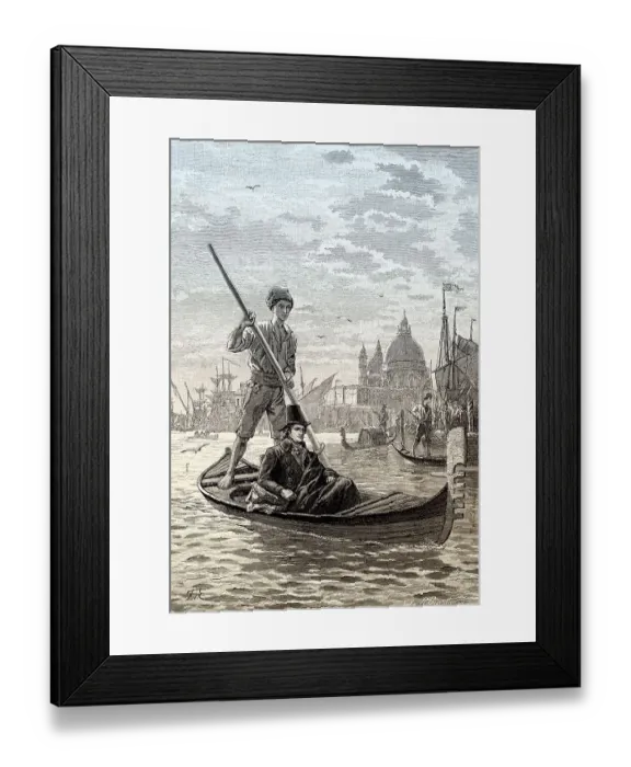 Framed Print : Scene from the Venetian epigrams