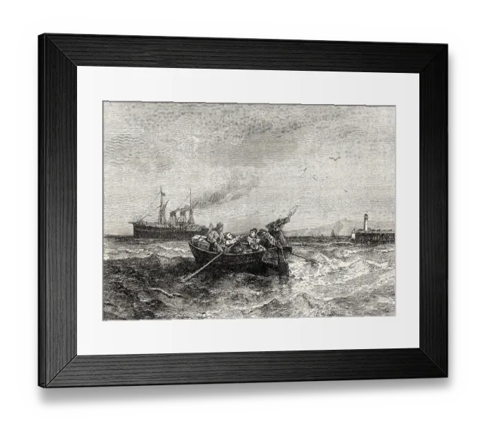 Framed Print : Scene from DEPARTURE, Abschied