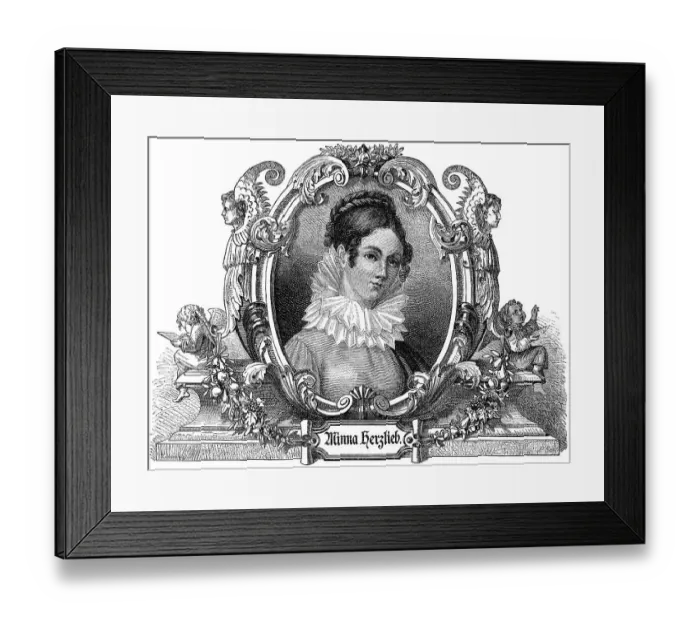 Framed Print : Wilhelmine Herzlieb, 1789, 1865, German publisher Framed Print : Wilhelmine Herzlieb, 1789, 1865, German publisher
