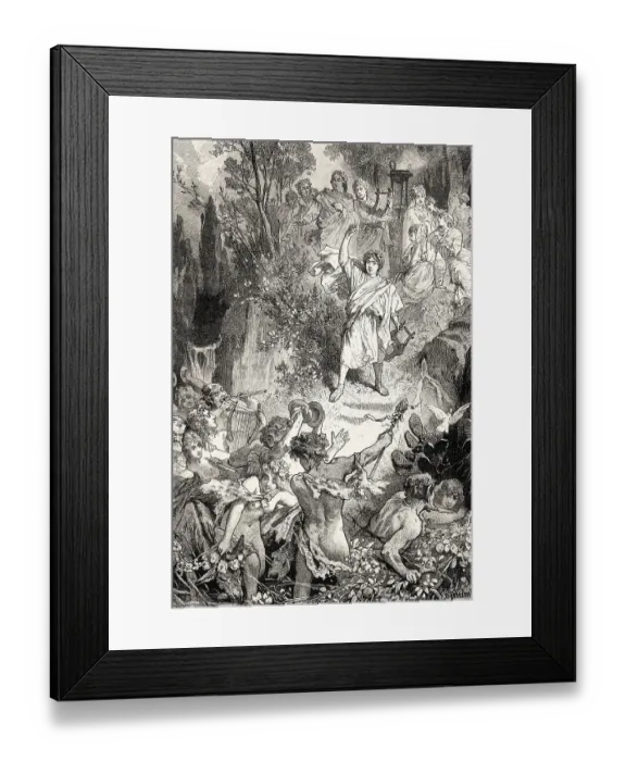 Framed Print : Scene from THE GERMAN PARNASSUS