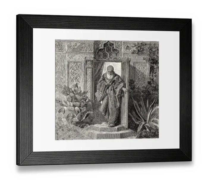 Framed Print : BOOK OF PARADISE, good night, Buch des Paradieses