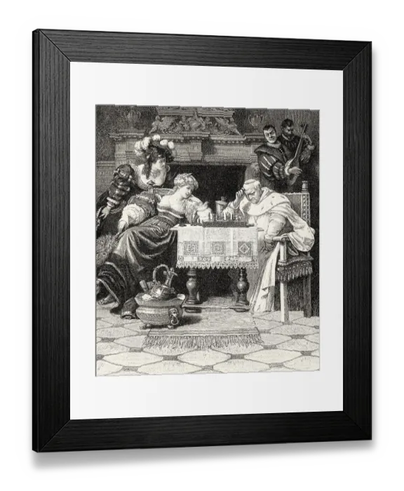 Framed Print : ACT II. SCENE I. Bamberg, The Bishop and Adelaide