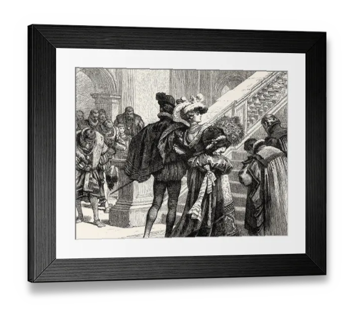 Framed Print : Scene from Goetz von Berlichingen by Johann Wolfgang von Goethe Framed Print : Scene from Goetz von Berlichingen by Johann Wolfgang von Goethe