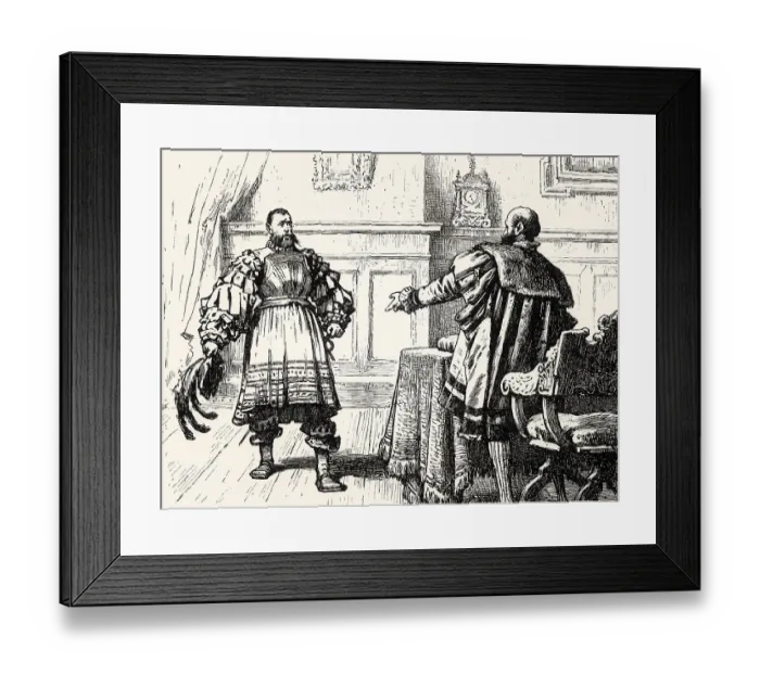 Framed Print : ACT III, SCENE VII, Two Imperialist Troopers meeting Goetz