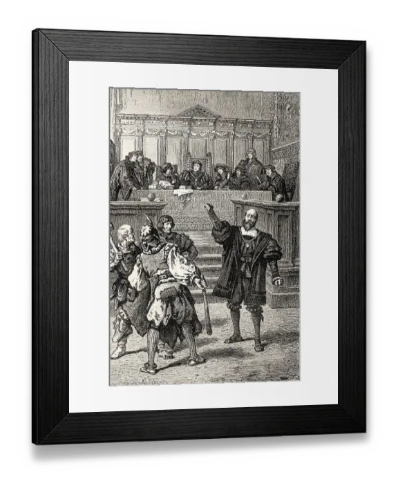 Framed Print : ACT IV. SCENE II. The Council-House at Heilbronn Framed Print : ACT IV. SCENE II. The Council-House at Heilbronn