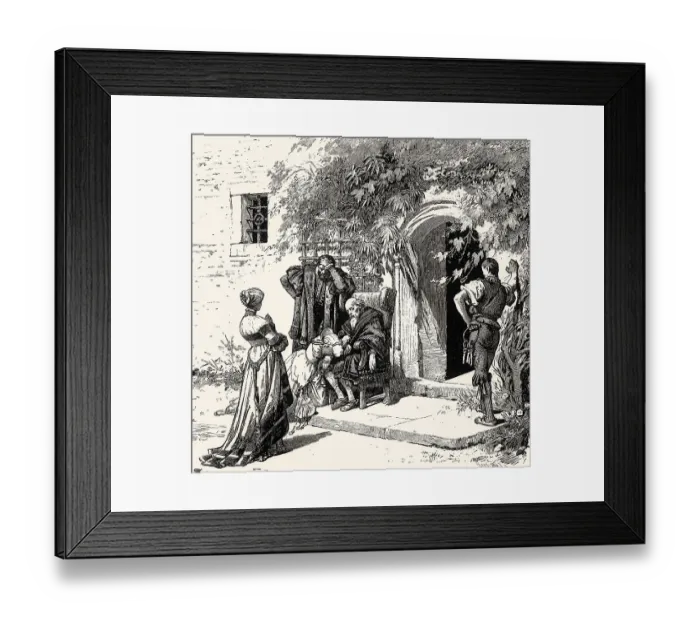 Framed Print : ACT V. SCENE XIII. The Prison at Heilbronn Framed Print : ACT V. SCENE XIII. The Prison at Heilbronn