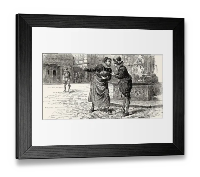 Framed Print : ACT II, SCENE I. Square in Brussels