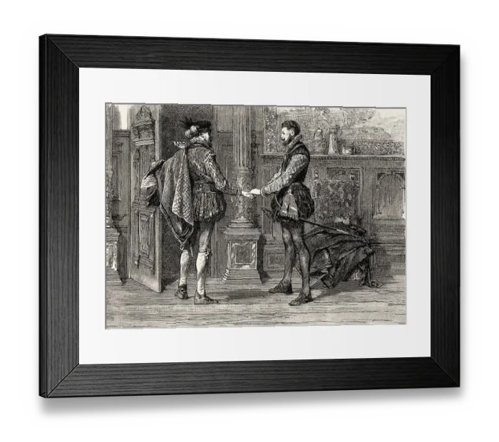 Framed Print : ACT II, SCENE II. Egmont's residence