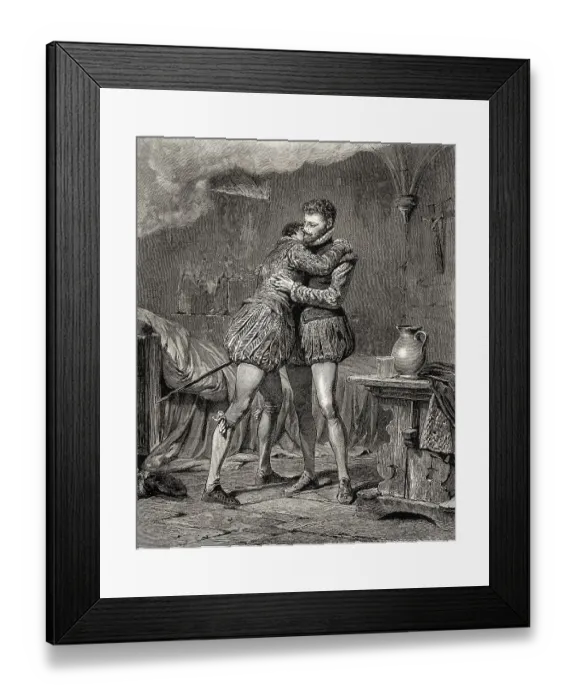 Framed Print : ACT V. SCENE IV. Egmont in prison