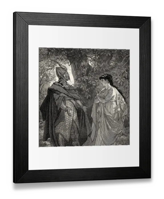 Framed Print : ACT I, SCENE III. Iphigenia, Thoas Framed Print : ACT I, SCENE III. Iphigenia, Thoas