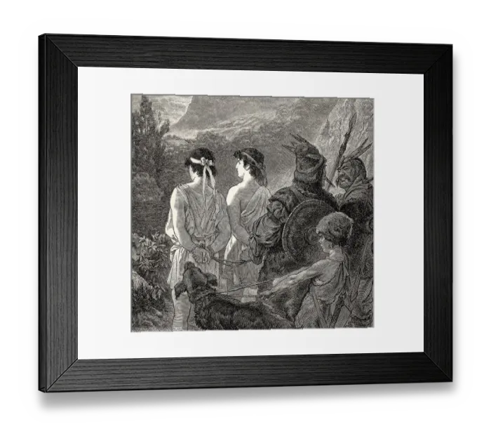 Framed Print : ACT I, SCENE IV. scene from Iphigenia in Tauris