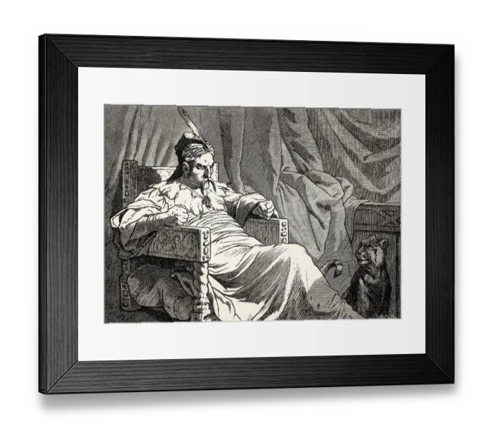 Framed Print : ACT V. SCENE I. Thoas, scene from Iphigenia in Tauris