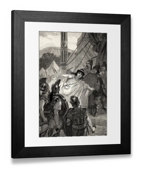 Framed Print : ACT V, SCENE VI. Iphigenia between the Greeks and Scythians