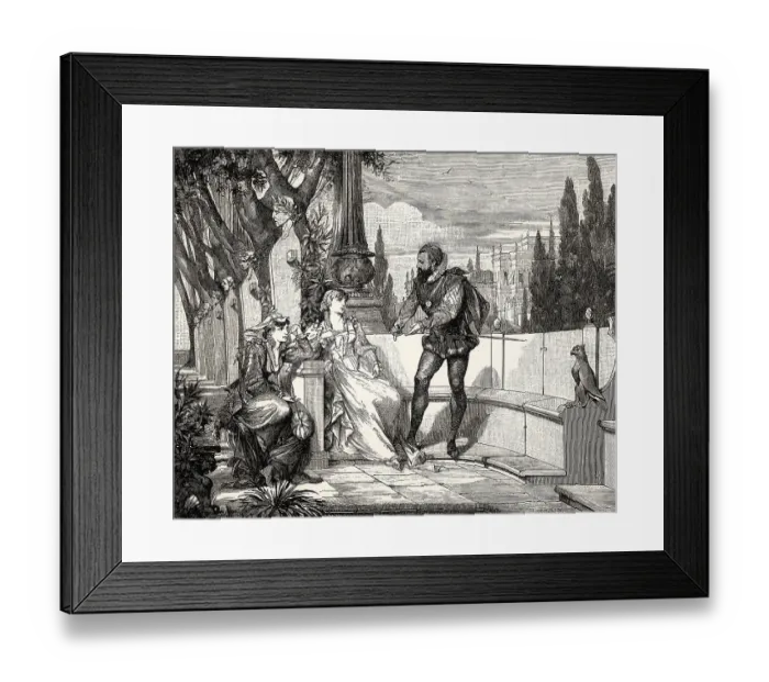 Framed Print : ACT I, SCENE III. Princess, Leonora