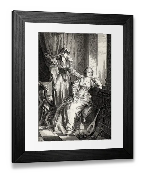 Framed Print : ACT III. SCENE II. Princess, Leonora Framed Print : ACT III. SCENE II. Princess, Leonora
