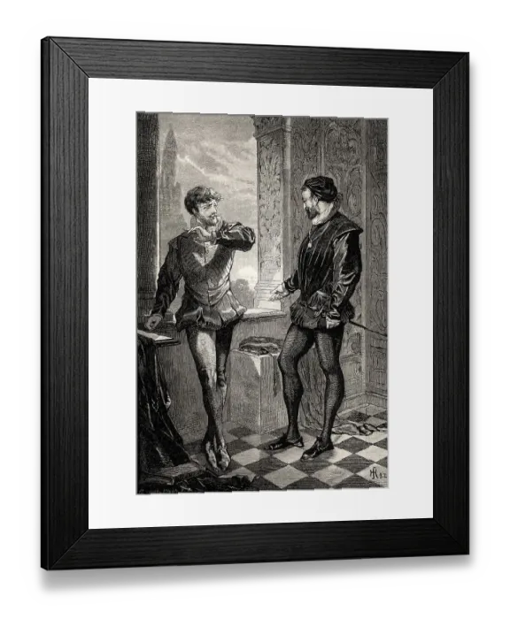 Framed Print : ACT IV. SCENE IV. Antonio, Tasso Framed Print : ACT IV. SCENE IV. Antonio, Tasso