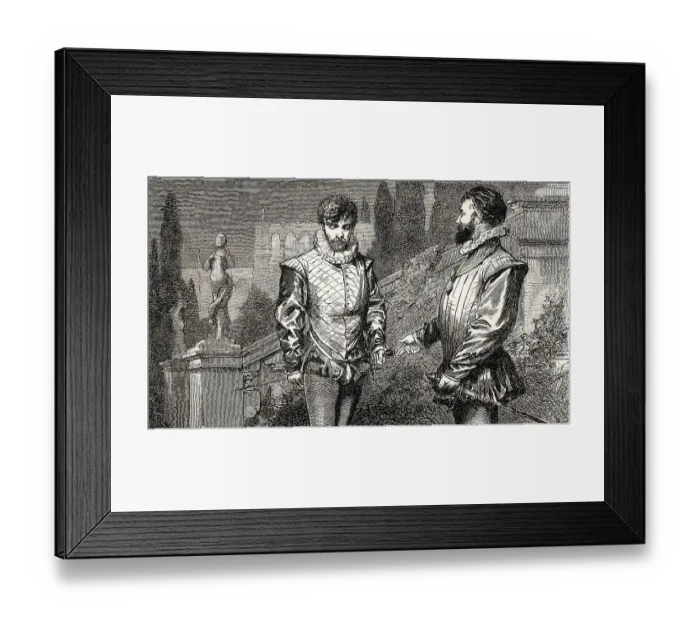 Framed Print : ACT V. SCENE II. Alphonso, Tasso Framed Print : ACT V. SCENE II. Alphonso, Tasso