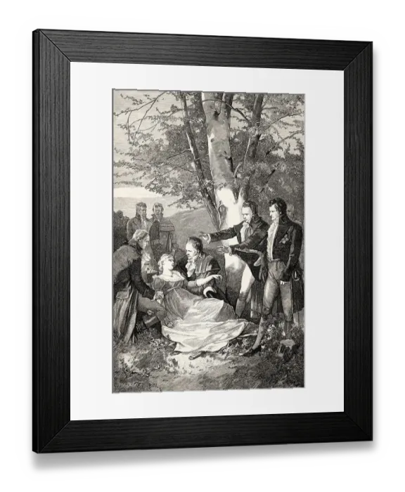 Framed Print : ACT I, SCENE IV. Eugenia recognizes her father Framed Print : ACT I, SCENE IV. Eugenia recognizes her father