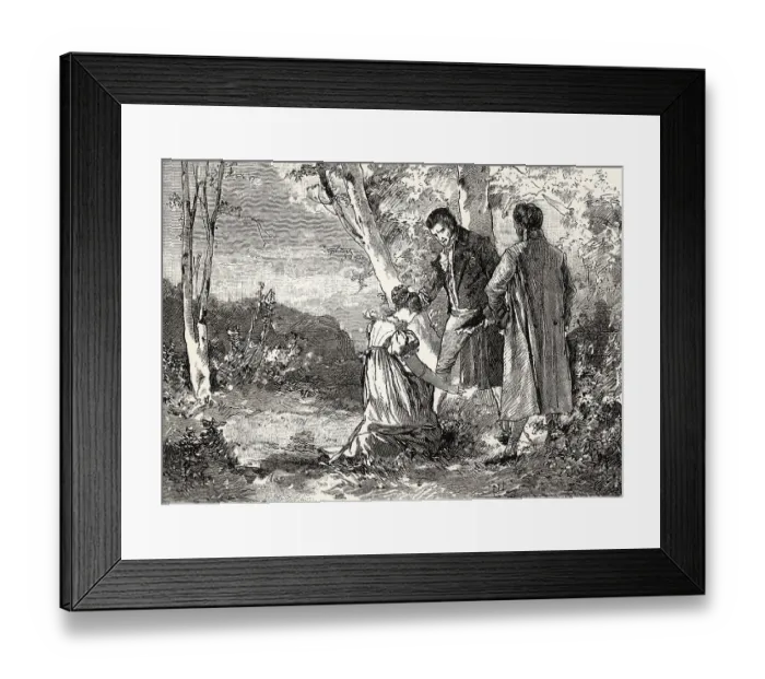 Framed Print : ACT I. SCENE V. King, Duke, Eugenie Framed Print : ACT I. SCENE V. King, Duke, Eugenie