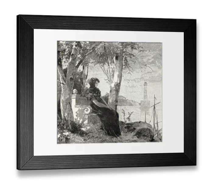 Framed Print : ACT IV. SCENE I. Park at the port Framed Print : ACT IV. SCENE I. Park at the port