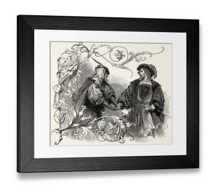 Framed Print : Mephistopheles with Doctor Faust Framed Print : Mephistopheles with Doctor Faust