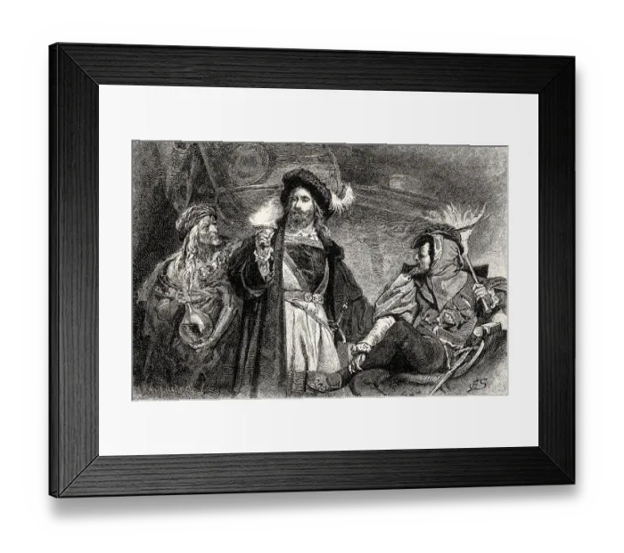 Framed Print : Mephistopheles, witch, Faust, first part of the tragic play Faust by Johann Wolfgang von Goethe Framed Print : Mephistopheles, witch, Faust, first part of the tragic play Faust by Johann Wolfgang von Goethe