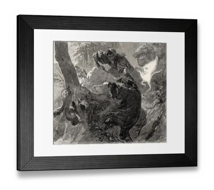Framed Print : Walpurgis Night, first part of the tragic play Faust by Johann Wolfgang von Goethe