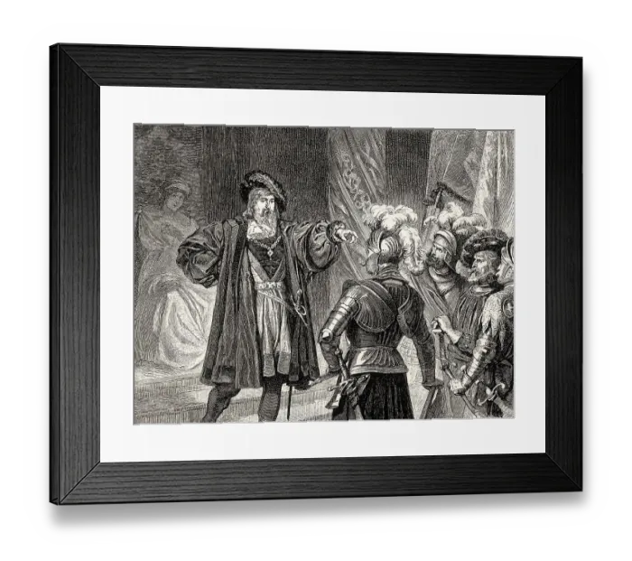 Framed Print : Helen and Faust, third act, Faust II