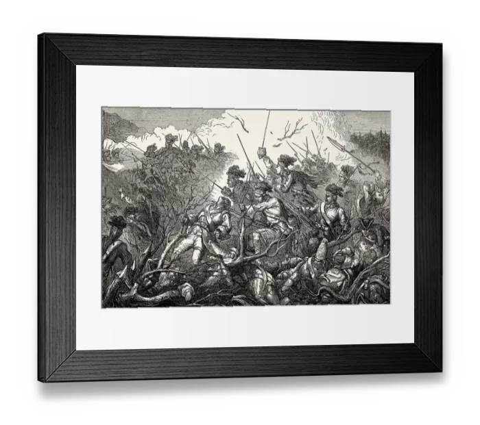 Framed Print : Battle of Carillon, the 1758 Battle of Ticonderoga